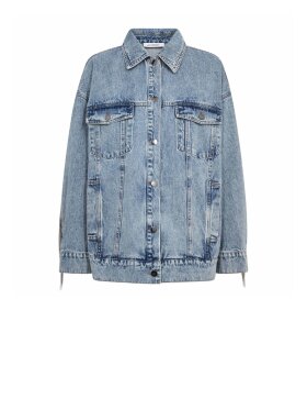 Co'Couture - DeniceCC Denim Fringe Jakke
