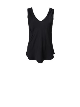 Black Colour - 41210 BCMabel Double V-Neck Top - Lev. Juli