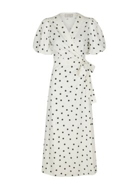 Neo Noir - Clarine Linen Dot Dress