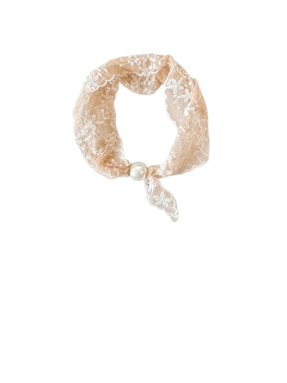 Tim & Simonsen - Chloe Lace Scarf w/Magnetic Pearl