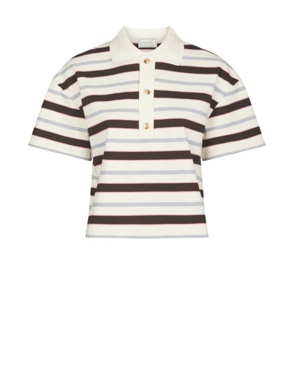 Neo Noir - Vennera Triple Stripe Polo Tee