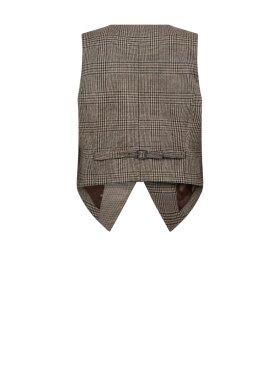 Co'Couture - VeyaCC Check Wrap Vest