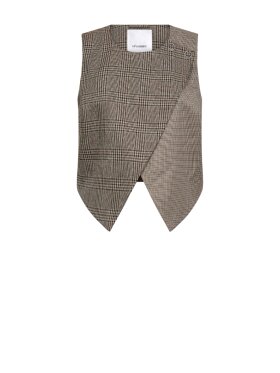 Co'Couture - VeyaCC Check Wrap Vest Co'Couture - VeyaCC Check Wrap Vest