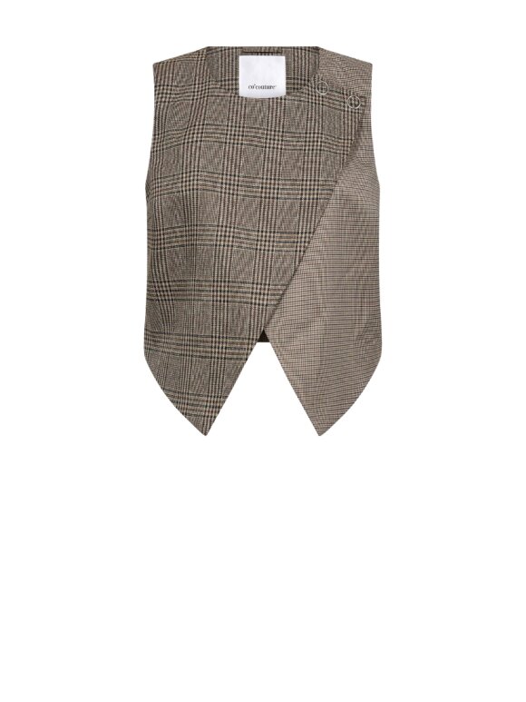 Co'Couture - VeyaCC Check Wrap Vest
