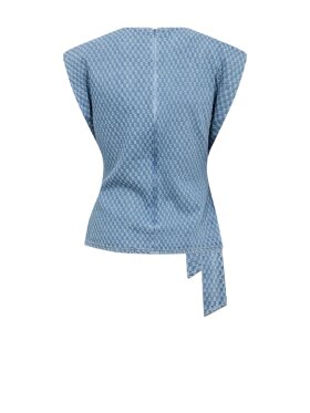 Co'Couture - AntoCC Denim Pleat Top