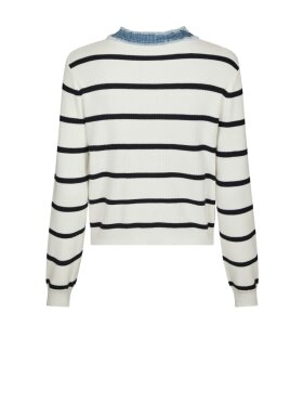 Neo Noir - Zelma Stripe Denim Cardigan