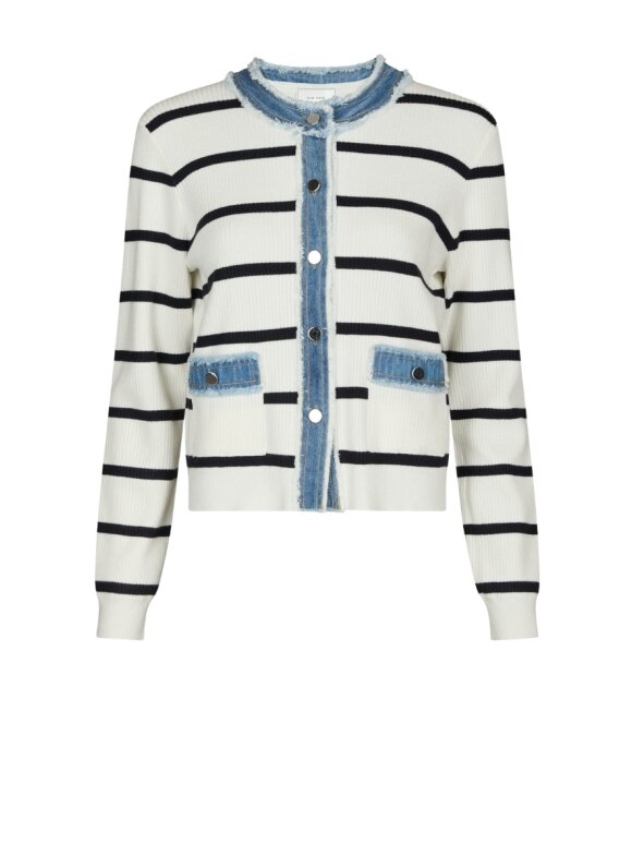 Neo Noir - Zelma Stripe Denim Cardigan
