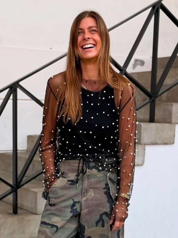 Tim & Simonsen - Mesh Pearl Blouse Tim & Simonsen - Mesh Pearl Blouse