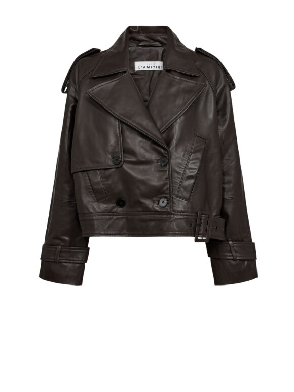 Haute L'amitié - Leather Trench Jacket Haute L'amitié - Leather Trench Jacket