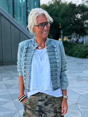 Co'Couture - JacksonCC Officer Denim Jacket - Lev. aug. Co'Couture - JacksonCC Officer Denim Jacket - Lev. aug.