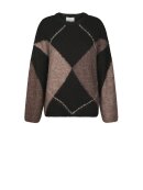 Neo Noir - Inga Check Fluff Knit Blouse