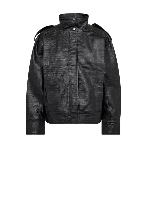 Co'Couture - CrocoCC Leather Bomber Co'Couture - CrocoCC Leather Bomber