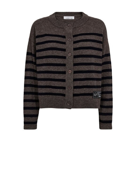 Haute L'amitié - Cash Stripe LS Cardigan Haute L'amitié - Cash Stripe LS Cardigan