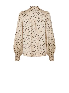 Neo Noir - Astrida Flower Jacquard Blouse