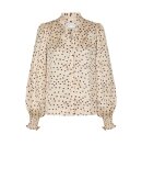 Neo Noir - Astrida Flower Jacquard Blouse