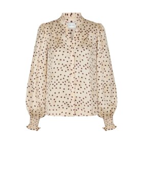 Neo Noir - Astrida Flower Jacquard Blouse Neo Noir - Astrida Flower Jacquard Blouse