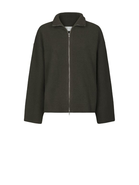 Neo Noir - Asley Zip Knit Cardigan Neo Noir - Asley Zip Knit Cardigan