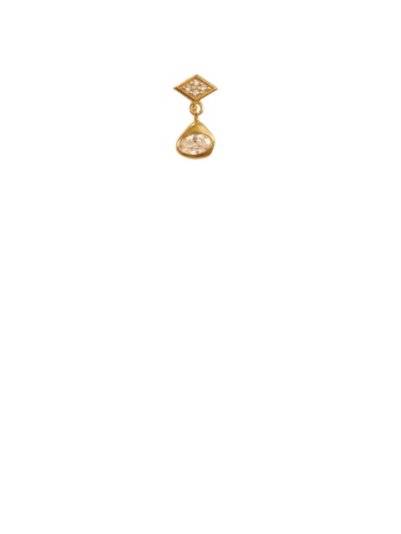 Stine A - Miss Queen Earring w/Harlekin - Single Stine A - Miss Queen Earring w/Harlekin - Single