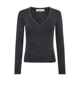 Haute L'amitié -  Deep V LS Rib Acid Tee