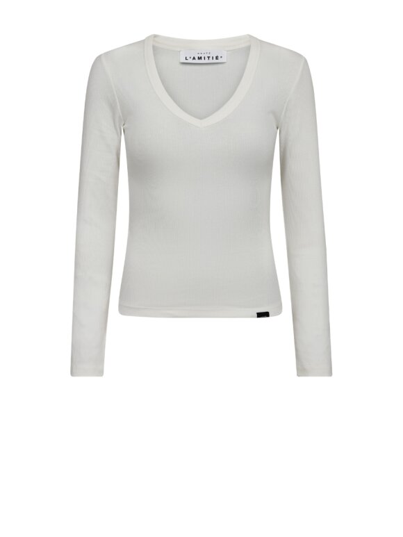 Haute L'amitié - Deep V LS Rib Tee Haute L'amitié - Deep V LS Rib Tee