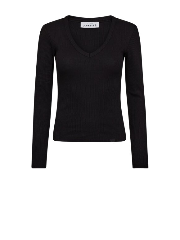 Haute L'amitié - Deep V LS Rib Tee - Lev. uge 37