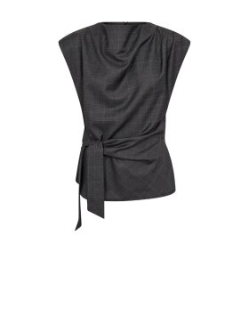 Co'Couture - EloraCC Check Pleat Top Co'Couture - EloraCC Check Pleat Top
