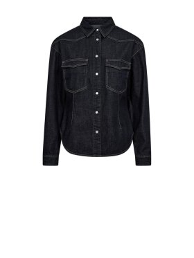 IVY COPENHAGEN - Ivy Ora Fitted LS Dark Rinse Shirt IVY COPENHAGEN - Ivy Ora Fitted LS Dark Rinse Shirt