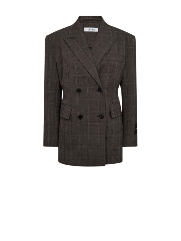 Haute L'amitié - Waist Fit Check Blazer
