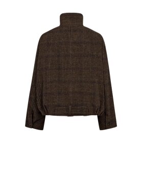 Co'Couture - OlvaCC Check Balloon Jacket