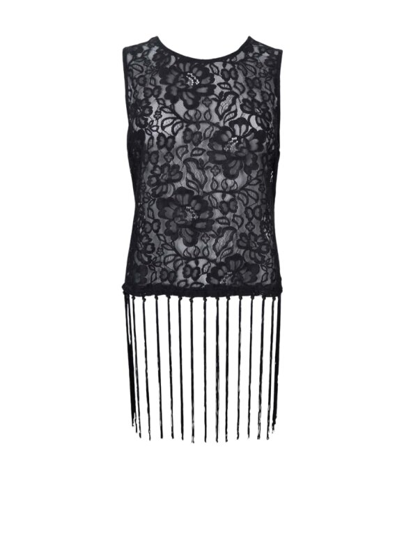Black Colour - BCVea Frill Top Black Colour - BCVea Frill Top