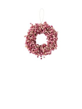 Ib Laursen - 57295-07 Wreath w/wooden beads