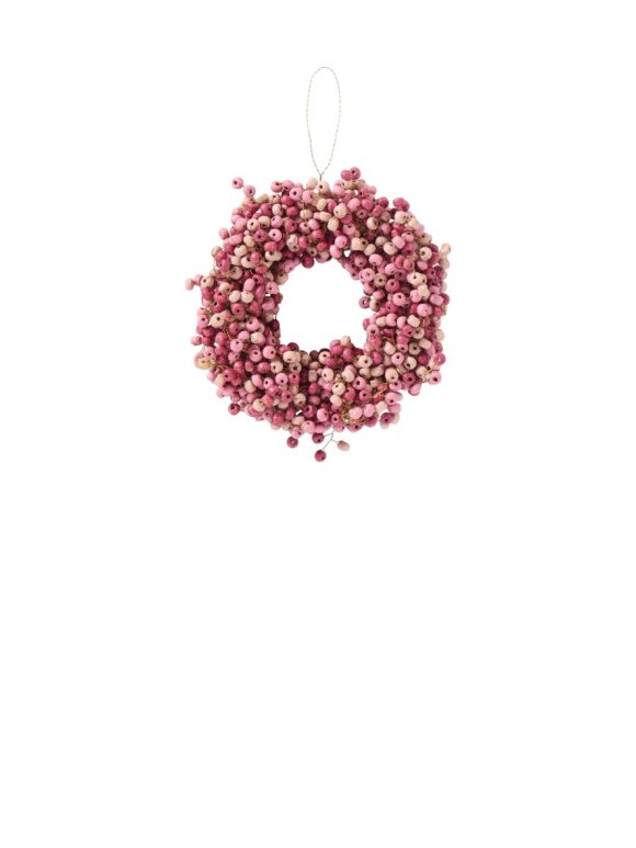 Ib Laursen - 57295-07 Wreath w/wooden beads Ib Laursen - 57295-07 Wreath w/wooden beads