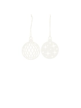 Ib Laursen - 92226-11 Paper cut Christmas ornament 1 stk - 2  varianter