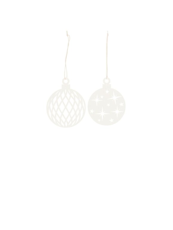 Ib Laursen - 92226-11 Paper cut Christmas ornament 1 stk - 2 varianter Ib Laursen - 92226-11 Paper cut Christmas ornament 1 stk - 2 varianter