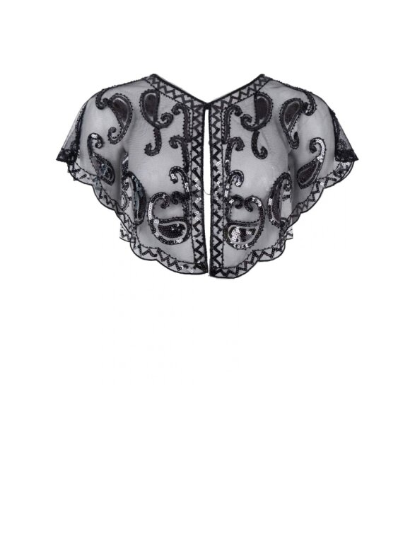 Black Colour - BCLorenza Sequins Cape - Lev. Okt Black Colour - BCLorenza Sequins Cape - Lev. Okt
