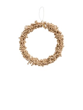 Ib Laursen - 57296-14 Wreath w/Wooden Beads