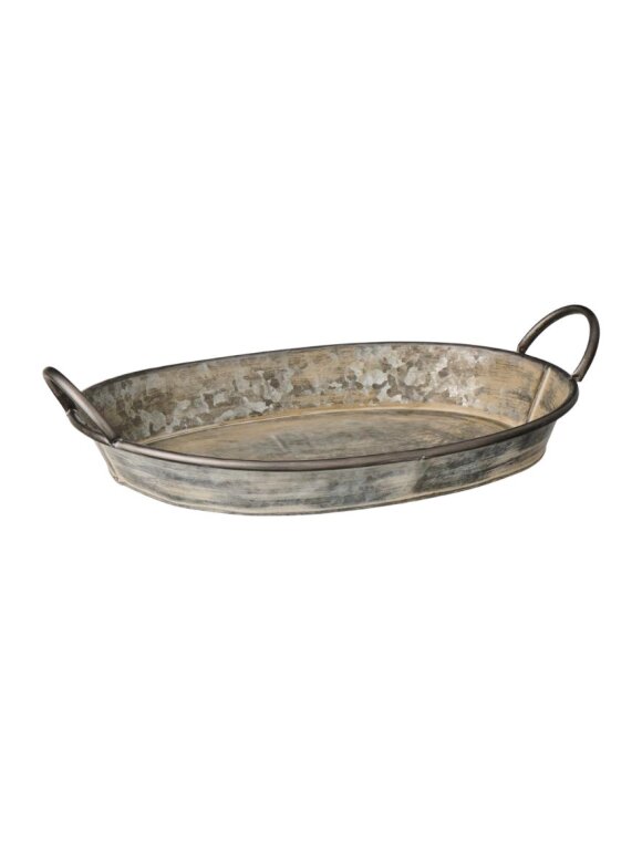 Ib Laursen - 5660-18 Tray oval w/grasps Urban Garden Ib Laursen - 5660-18 Tray oval w/grasps Urban Garden