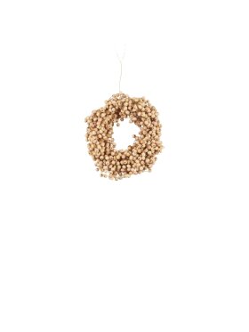 Ib Laursen - 57295-14 Wreath w/Wooden Beads