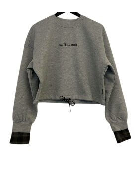 Haute L'amitié - Maxi Crop Shirt Cuff Sweat