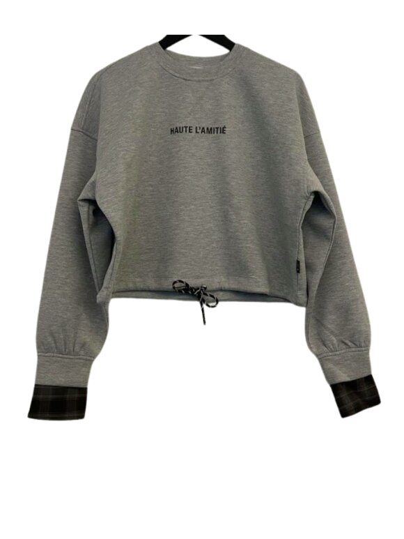 Haute L'amitié - Maxi Crop Shirt Cuff Sweat