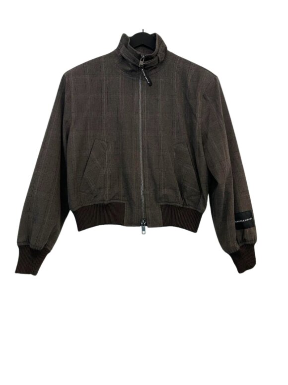 Haute L'amitié - Essie Check Bomber Jacket - Lev. nov. Haute L'amitié - Essie Check Bomber Jacket - Lev. nov.