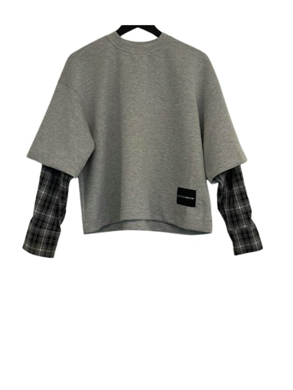 Haute L'amitié - Maxi Sweat LS Shirt Mix - Lev. nov. Haute L'amitié - Maxi Sweat LS Shirt Mix - Lev. nov.