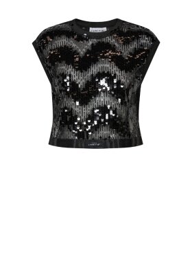 Haute L'amitié - Mirror Sequin Crop Top