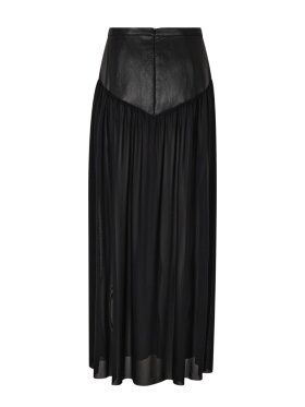Haute L'amitié - PU Gather Mesh Skirt