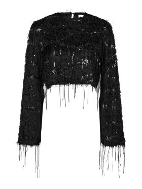 Haute L'amitié - Sequin Fringe Blouse