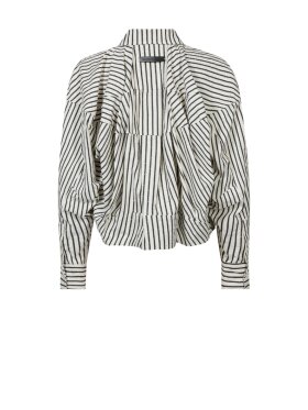 Haute L'amitié - Sophie Mono Stripe Stone Shirt