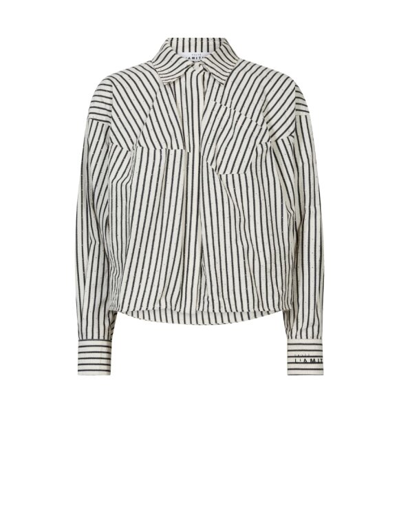 Haute L'amitié - Sophie Mono Stripe Stone Shirt