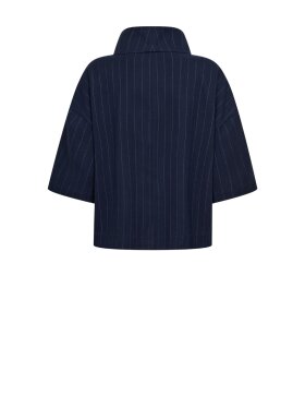 Co'Couture - GabieCC Pin Funnel Neck Blouse