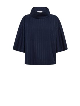 Co'Couture - GabieCC Pin Funnel Neck Blouse