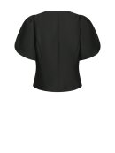 Neo Noir - Anela Mandarin Dull Satin Blouse